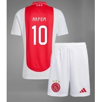 Ajax Chuba Akpom #10 Fußballbekleidung Heimtrikot Kinder 2024-25 Kurzarm (+ kurze hosen)